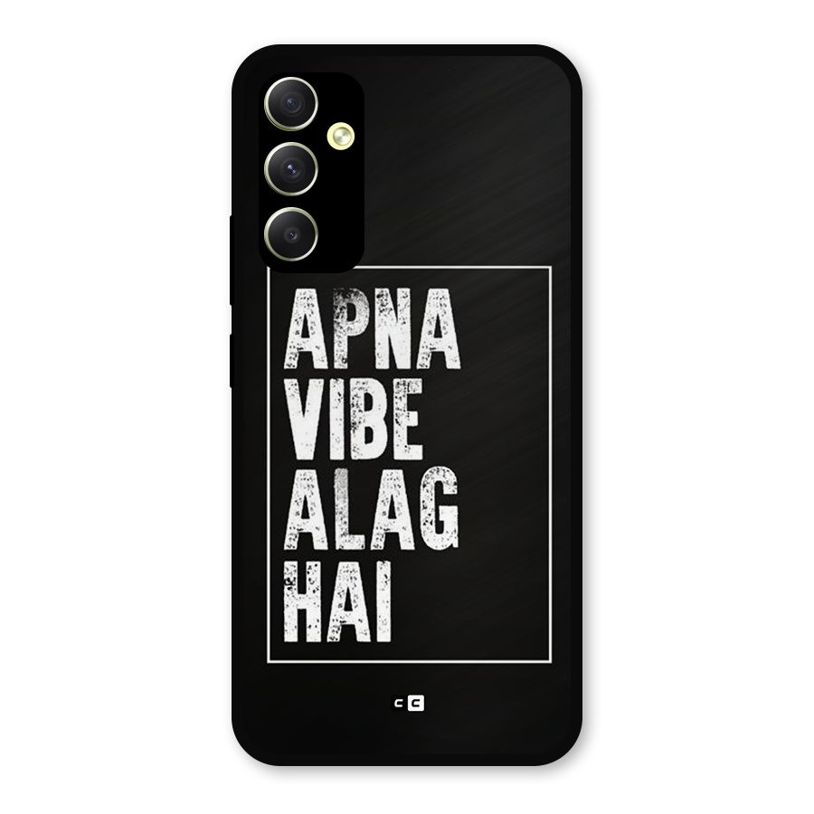 Apna Vibe Metal Back Case for Galaxy A34