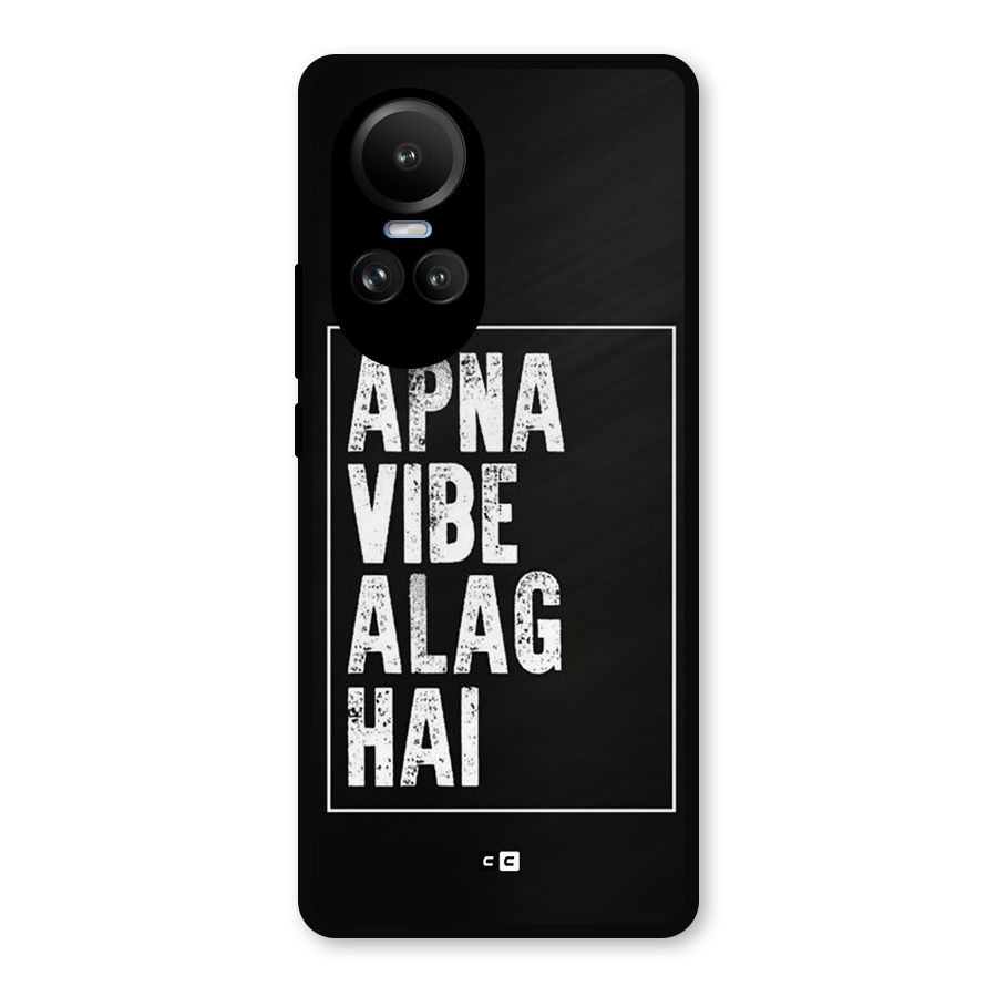 Apna Vibe Metal Back Case for Oppo Reno10 Pro