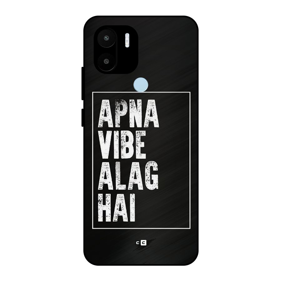 Apna Vibe Metal Back Case for Redmi A2 Plus