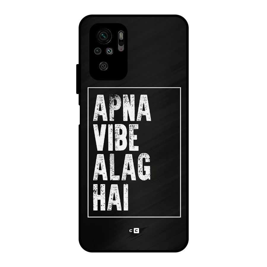 Apna Vibe Metal Back Case for Redmi Note 10S