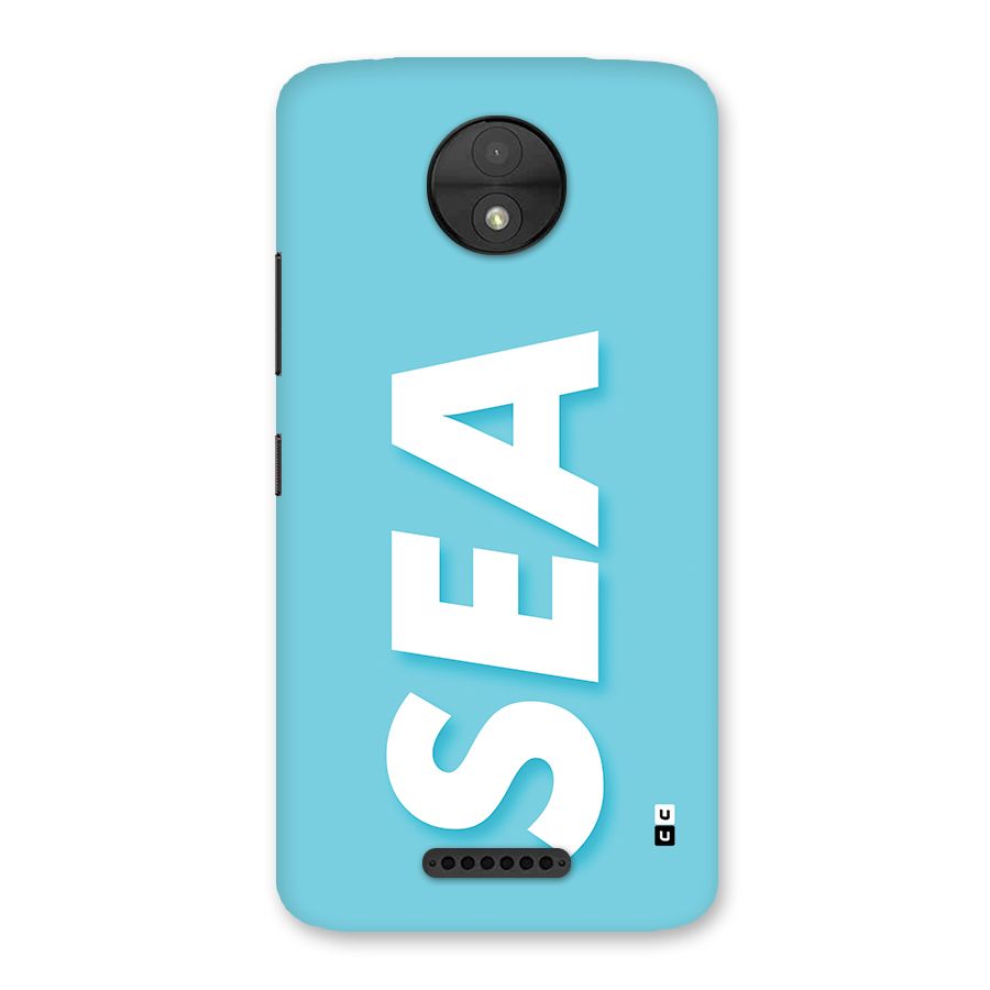 Aqua Sea Back Case for Moto C
