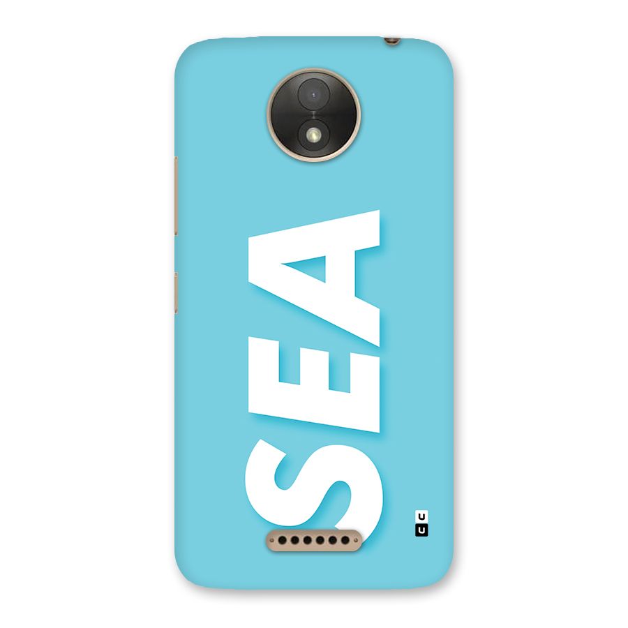 Aqua Sea Back Case for Moto C Plus
