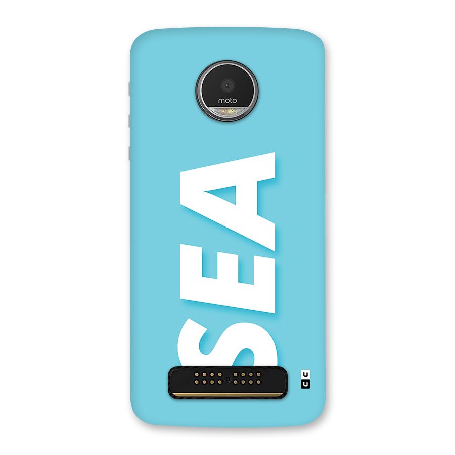 Aqua Sea Back Case for Moto Z Play