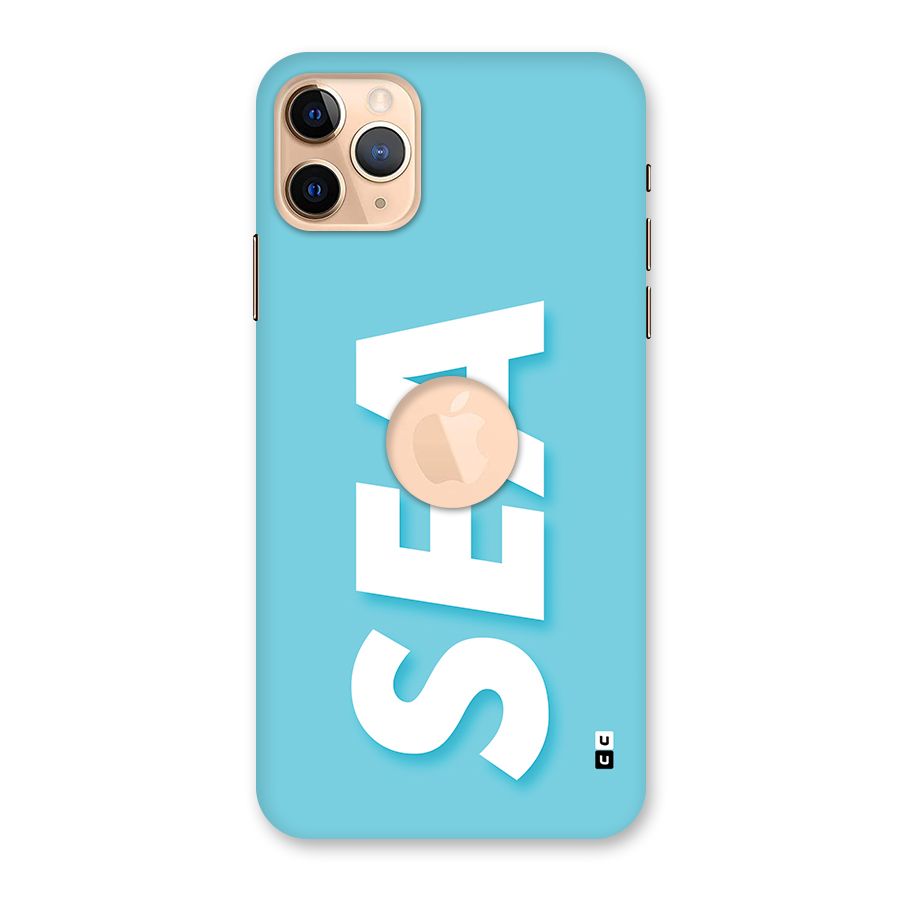 Aqua Sea Back Case for iPhone 11 Pro Max Logo Cut