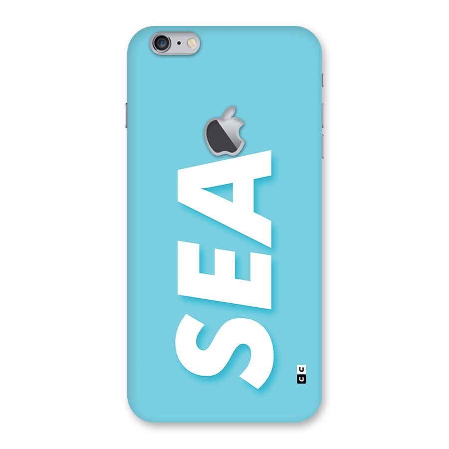 Aqua Sea Back Case for iPhone 6 Plus 6S Plus Logo Cut