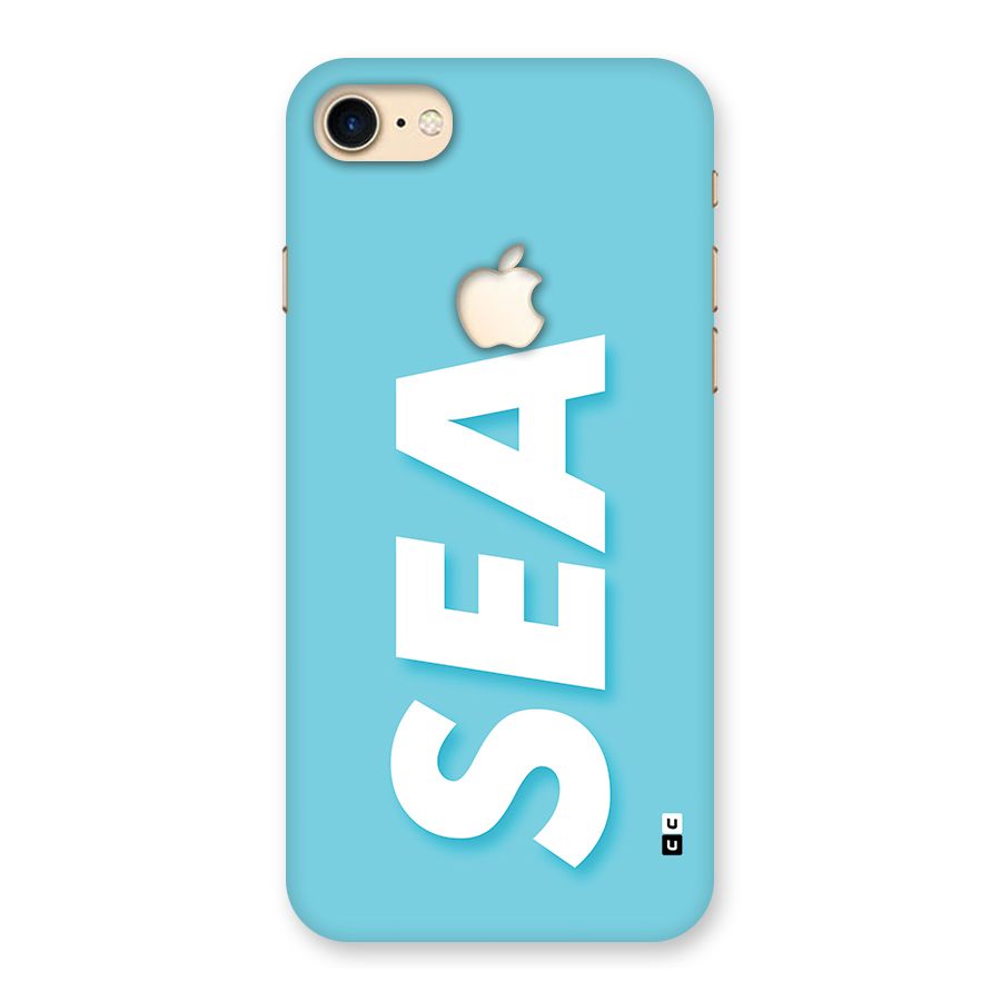 Aqua Sea Back Case for iPhone 7 Apple Cut