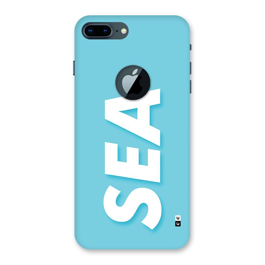 Aqua Sea Back Case for iPhone 7 Plus Logo Cut