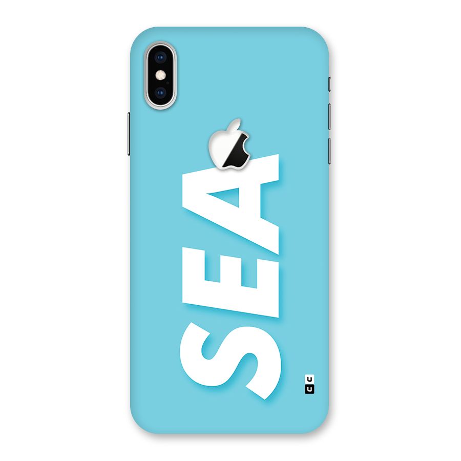 Aqua Sea Back Case for iPhone XS Max Apple Cut