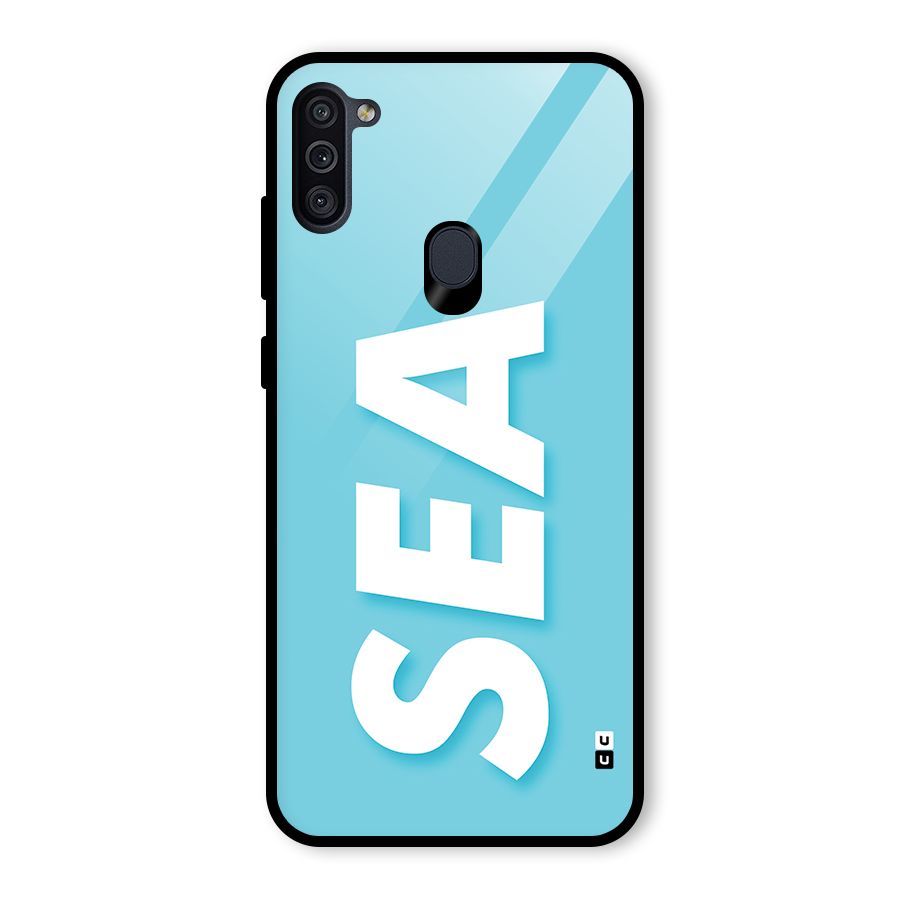 Aqua Sea Glass Back Case for Galaxy M11