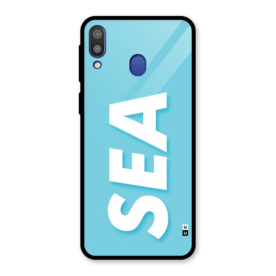 Aqua Sea Glass Back Case for Galaxy M20