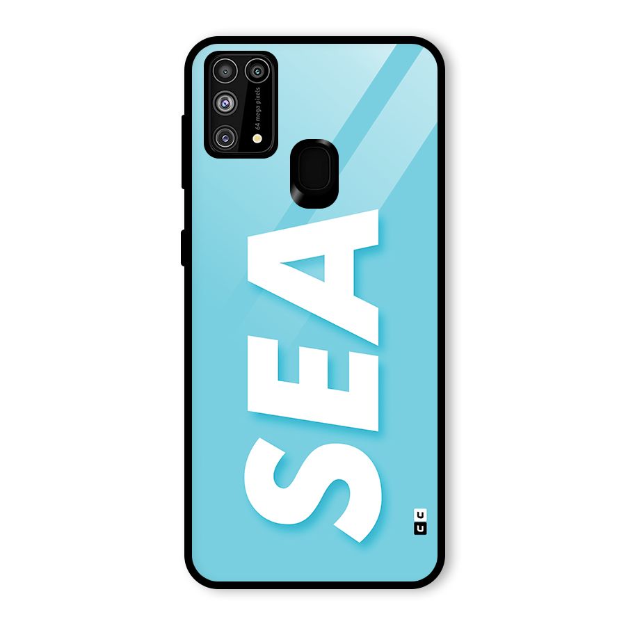 Aqua Sea Glass Back Case for Galaxy M31