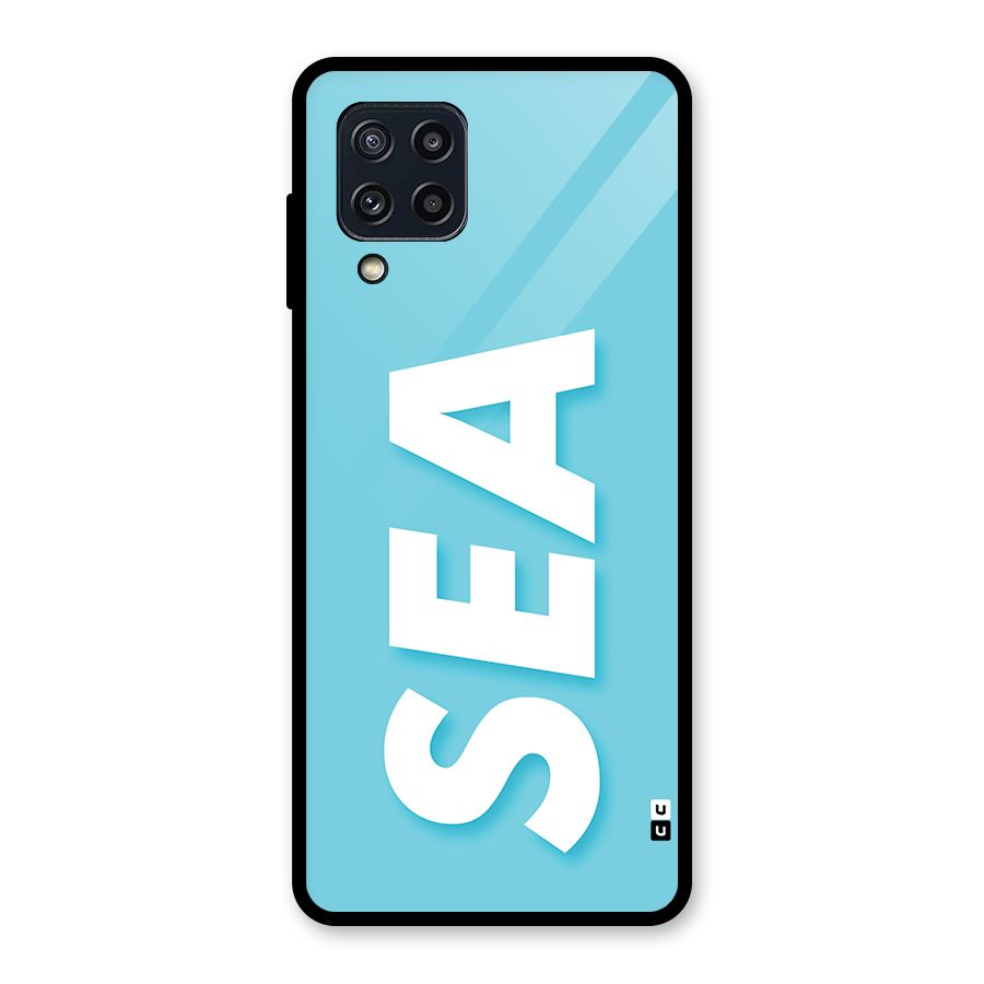 Aqua Sea Glass Back Case for Galaxy M32