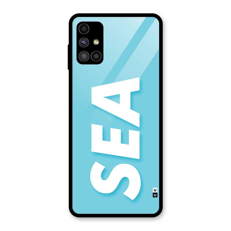 Aqua Sea Glass Back Case for Galaxy M51