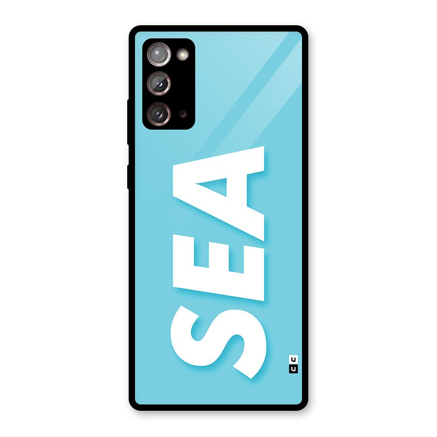Aqua Sea Glass Back Case for Galaxy Note 20