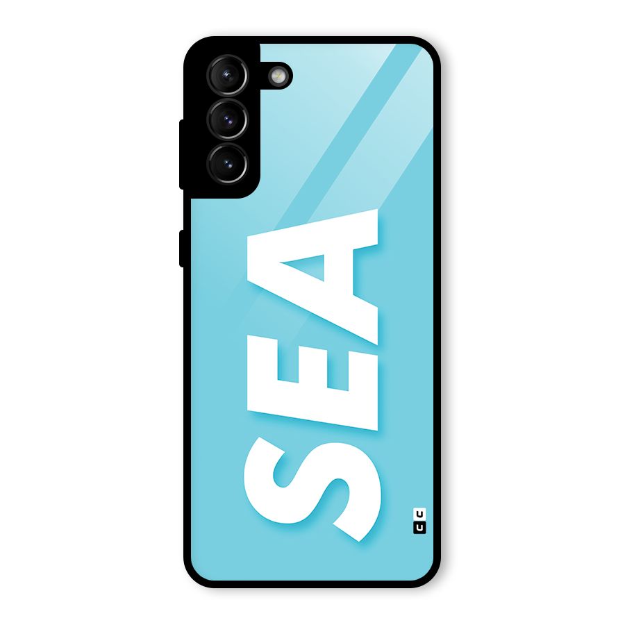 Aqua Sea Glass Back Case for Galaxy S21 Plus