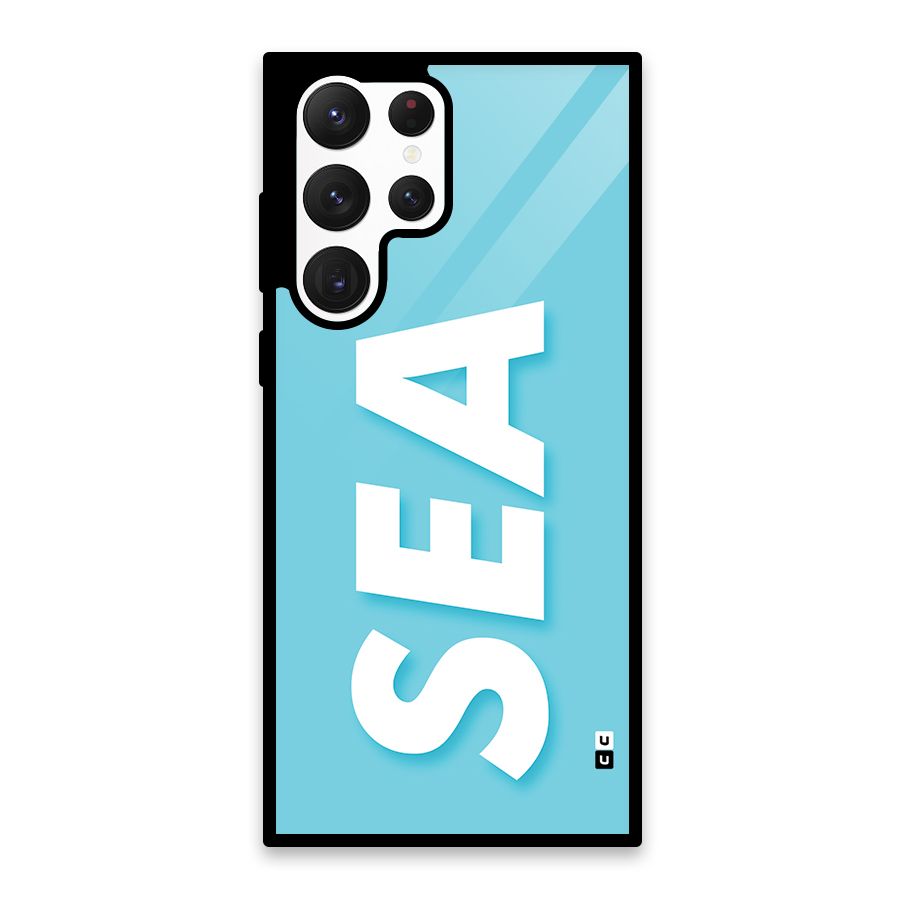 Aqua Sea Glass Back Case for Galaxy S22 Ultra 5G