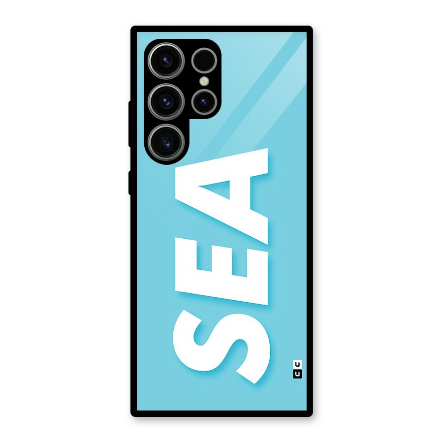 Aqua Sea Glass Back Case for Galaxy S23 Ultra