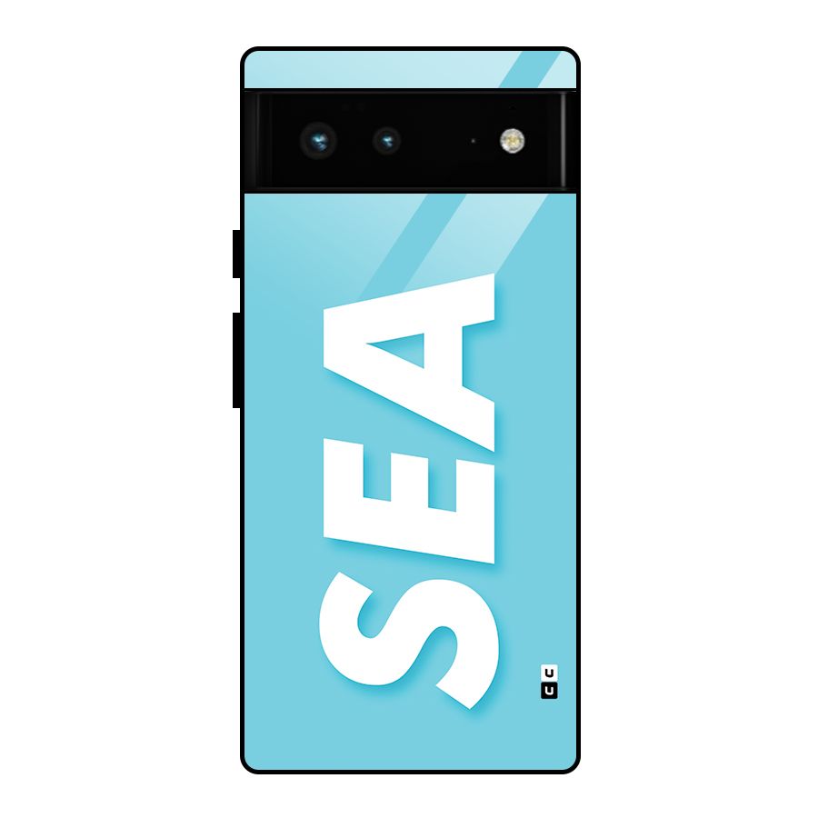 Aqua Sea Glass Back Case for Google Pixel 6