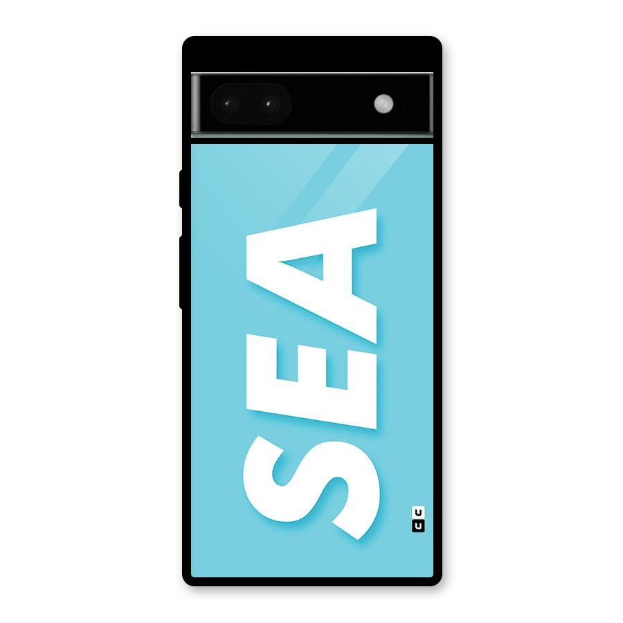 Aqua Sea Glass Back Case for Google Pixel 6a