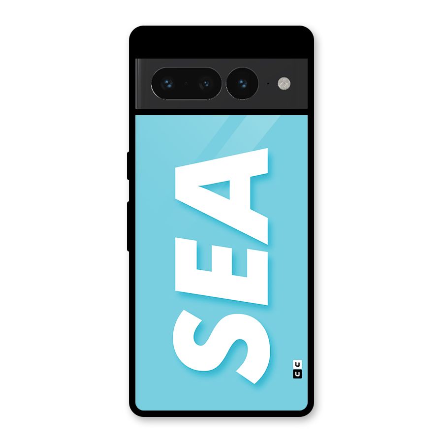 Aqua Sea Glass Back Case for Google Pixel 7 Pro
