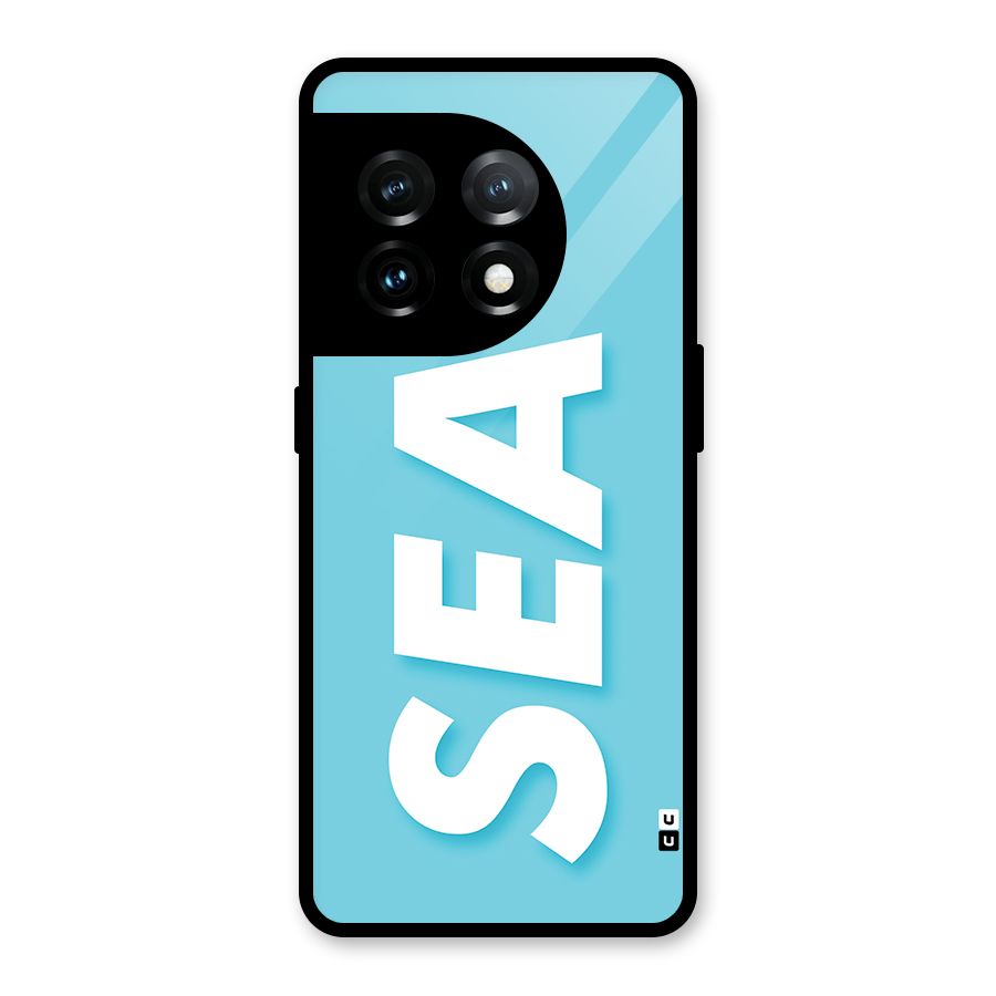 Aqua Sea Glass Back Case for OnePlus 11