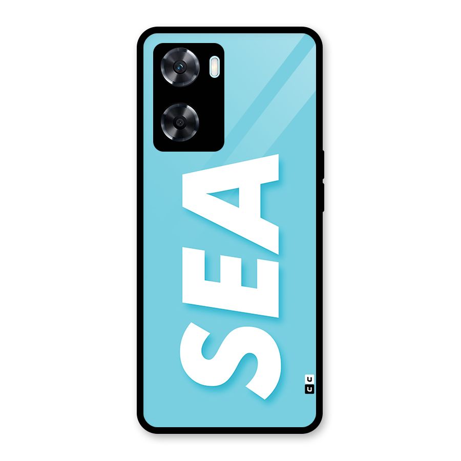 Aqua Sea Glass Back Case for Oppo A77