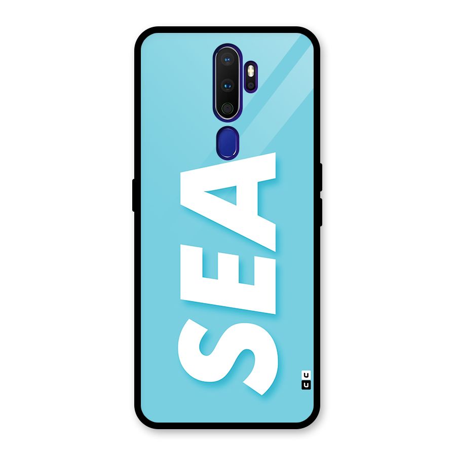 Aqua Sea Glass Back Case for Oppo A9 (2020)