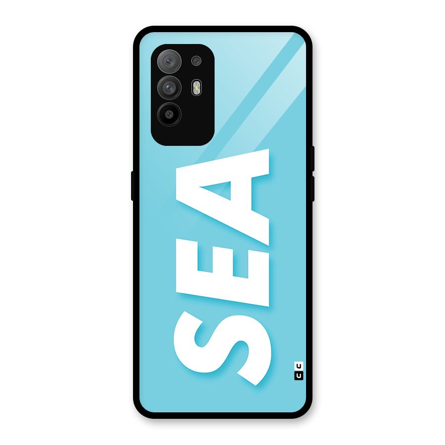 Aqua Sea Glass Back Case for Oppo F19 Pro Plus 5G