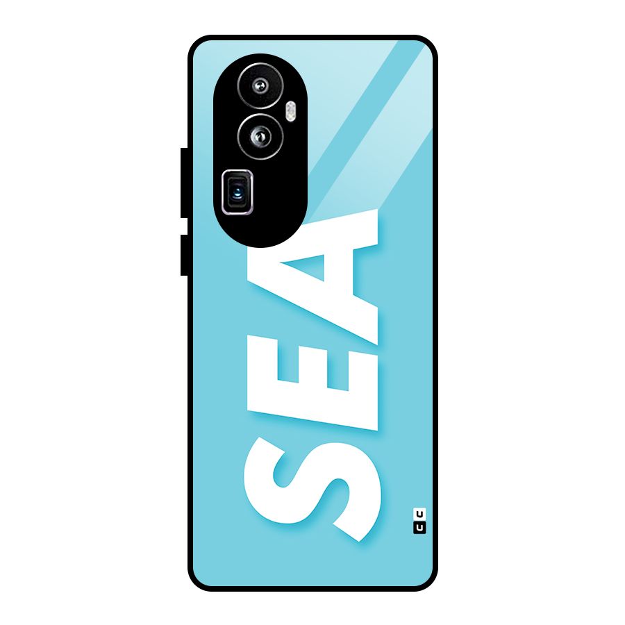Aqua Sea Glass Back Case for Oppo Reno10 Pro Plus