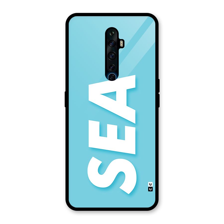Aqua Sea Glass Back Case for Oppo Reno2 F
