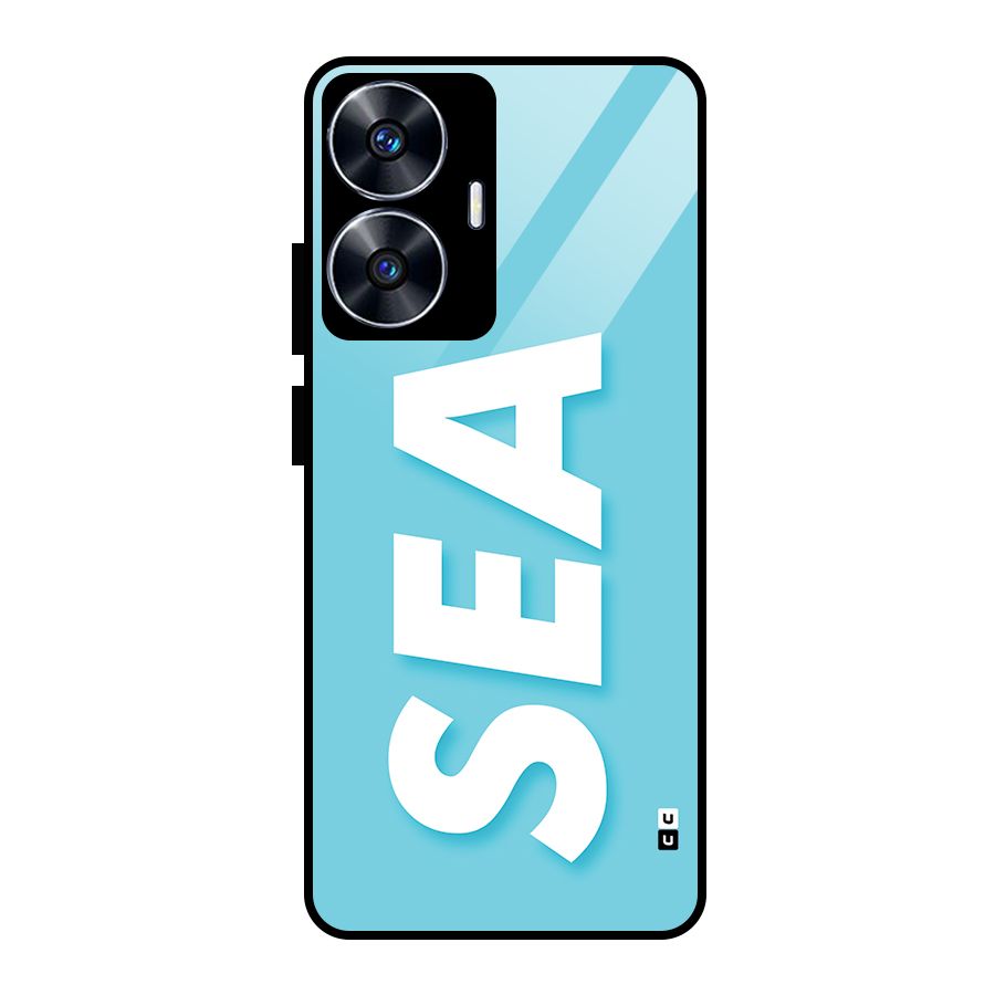 Aqua Sea Glass Back Case for Realme Narzo N55