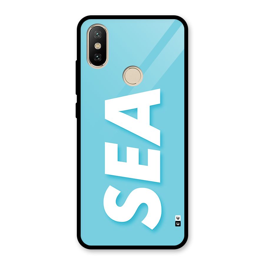 Aqua Sea Glass Back Case for Redmi A2