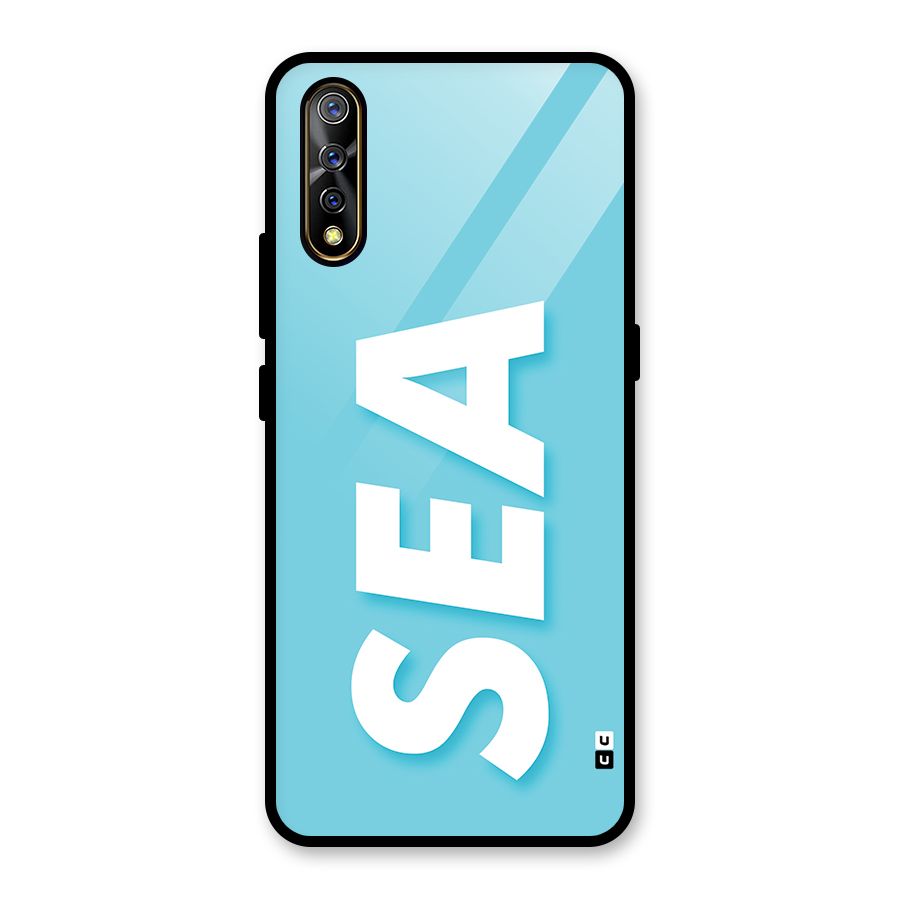 Aqua Sea Glass Back Case for Vivo S1