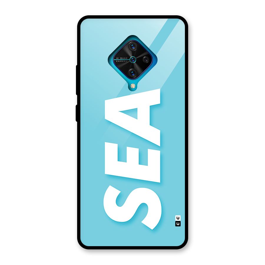 Aqua Sea Glass Back Case for Vivo S1 Pro