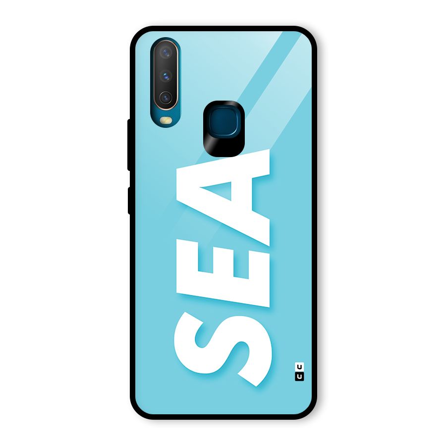 Aqua Sea Glass Back Case for Vivo U10