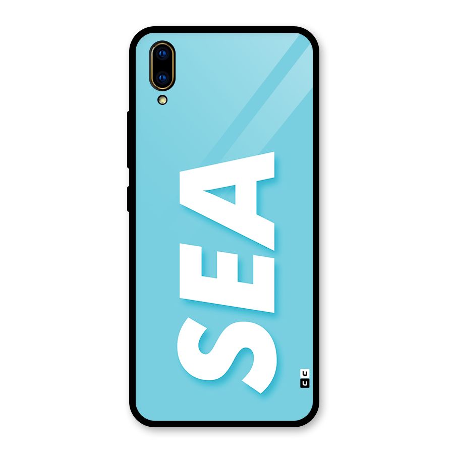 Aqua Sea Glass Back Case for Vivo V11 Pro