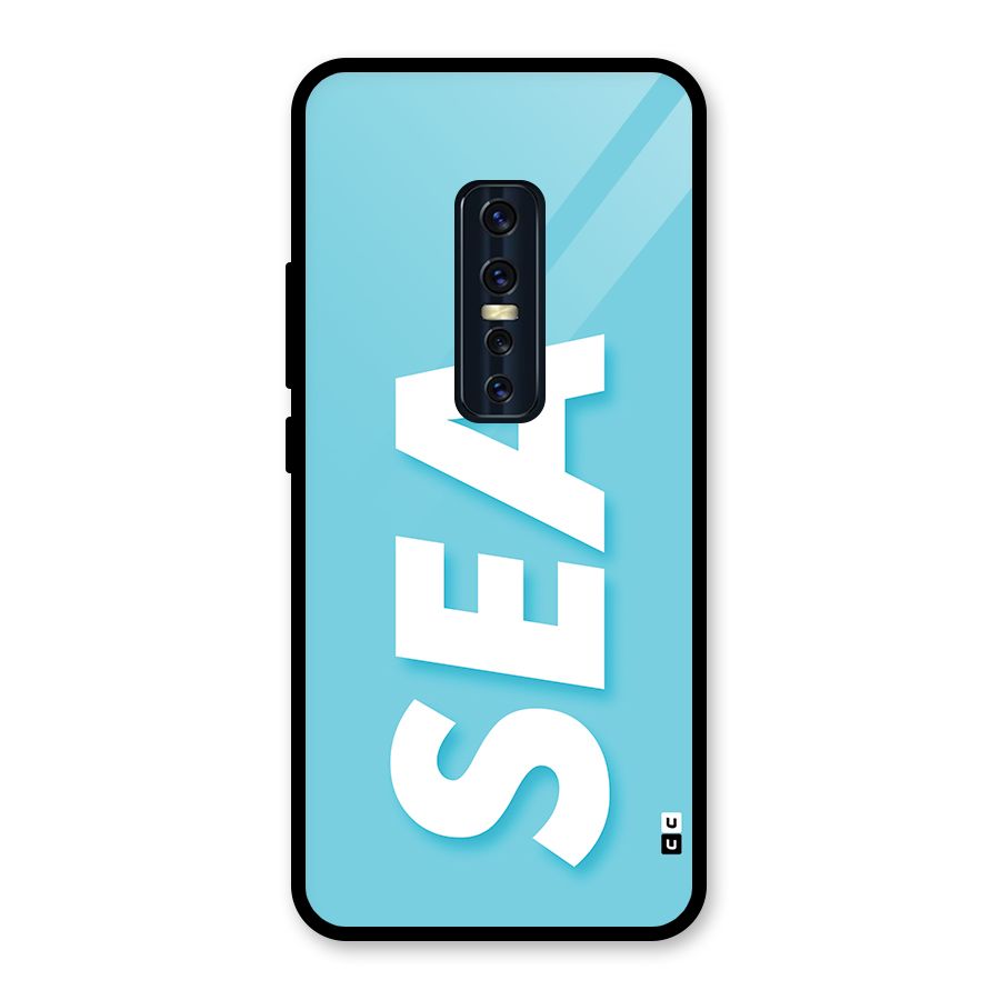 Aqua Sea Glass Back Case for Vivo V17 Pro