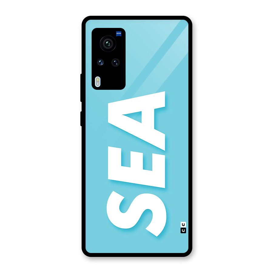 Aqua Sea Glass Back Case for Vivo X60 Pro