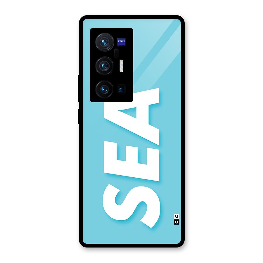Aqua Sea Glass Back Case for Vivo X70 Pro Plus