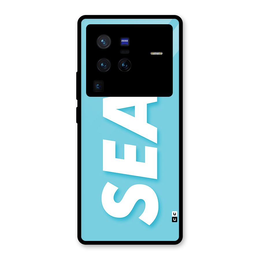Aqua Sea Glass Back Case for Vivo X80 Pro