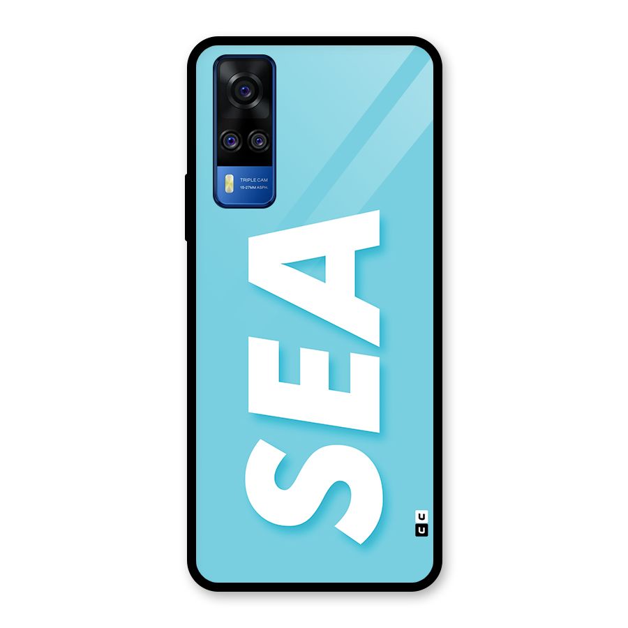 Aqua Sea Glass Back Case for Vivo Y31