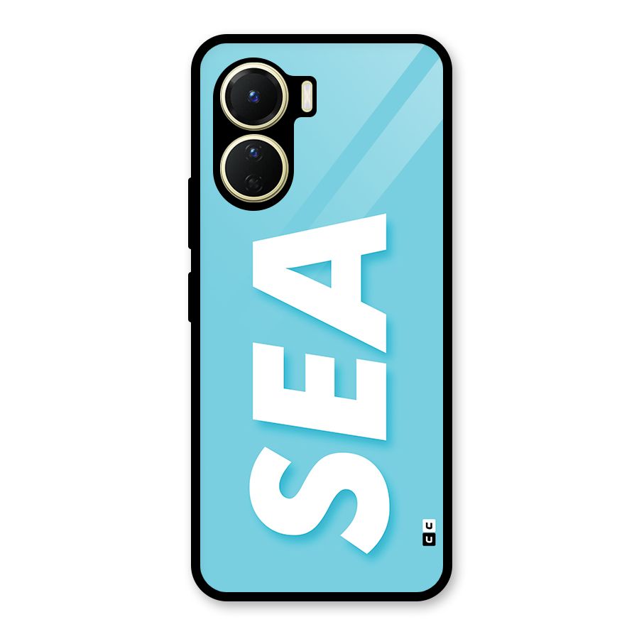 Aqua Sea Glass Back Case for Vivo Y56