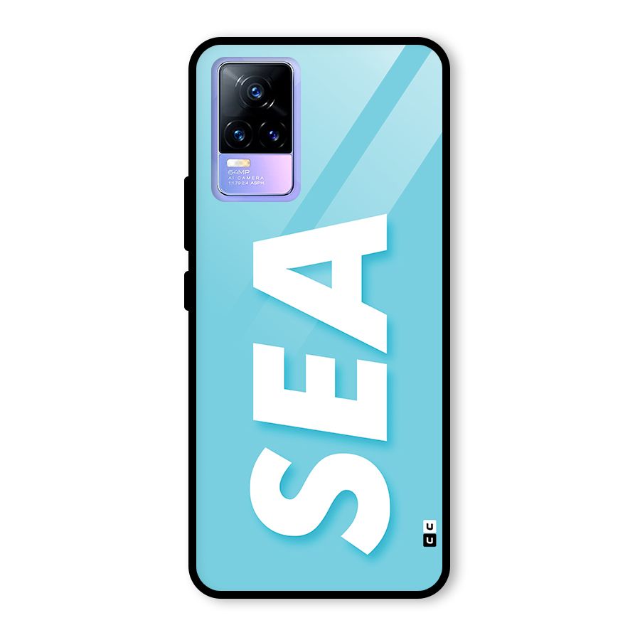 Aqua Sea Glass Back Case for Vivo Y73