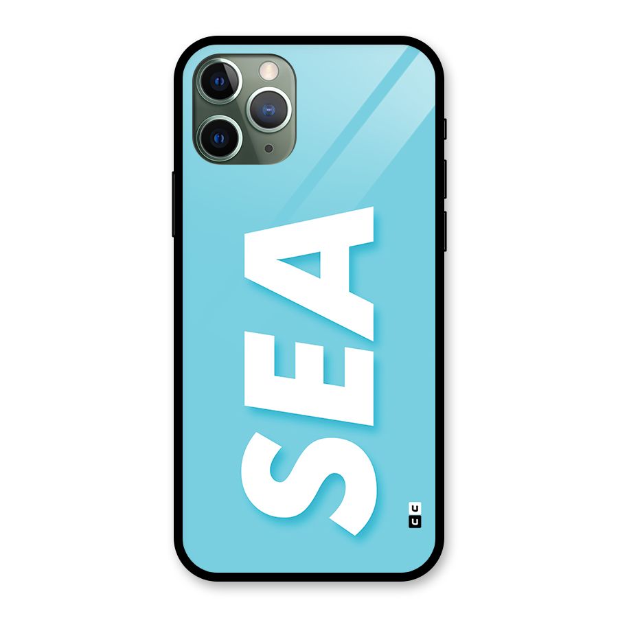 Aqua Sea Glass Back Case for iPhone 11 Pro