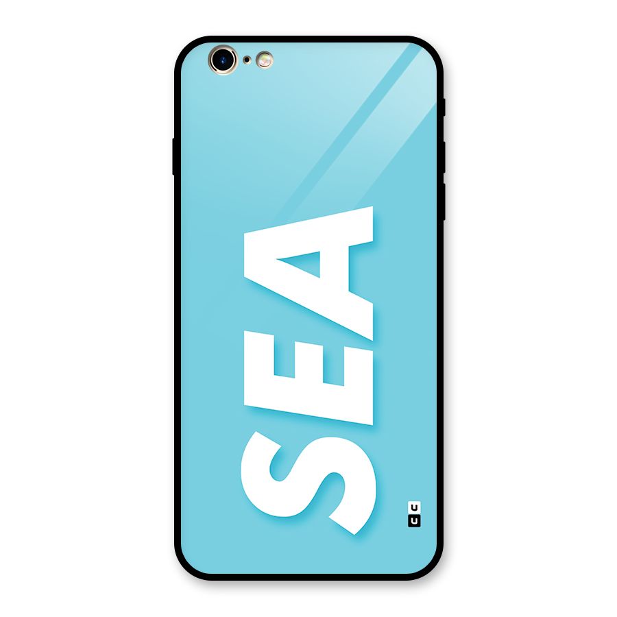 Aqua Sea Glass Back Case for iPhone 6 Plus 6S Plus
