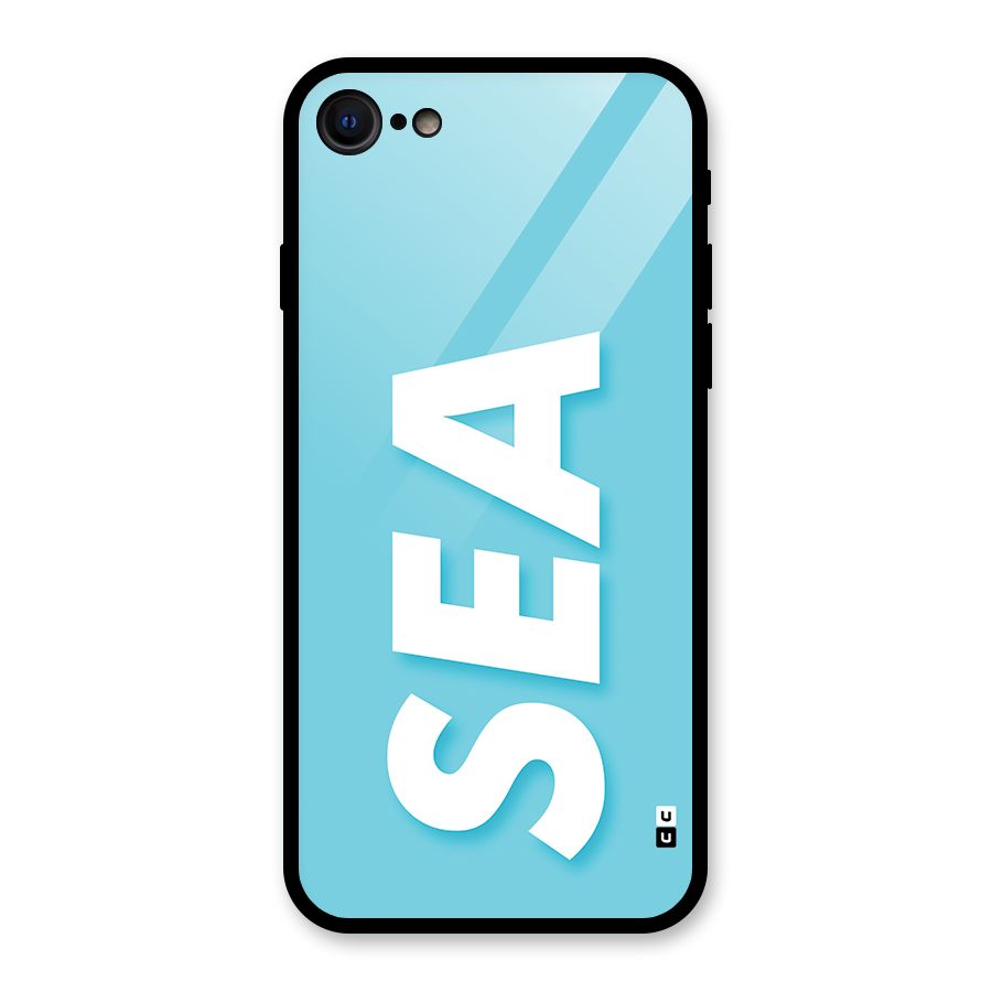 Aqua Sea Glass Back Case for iPhone 7