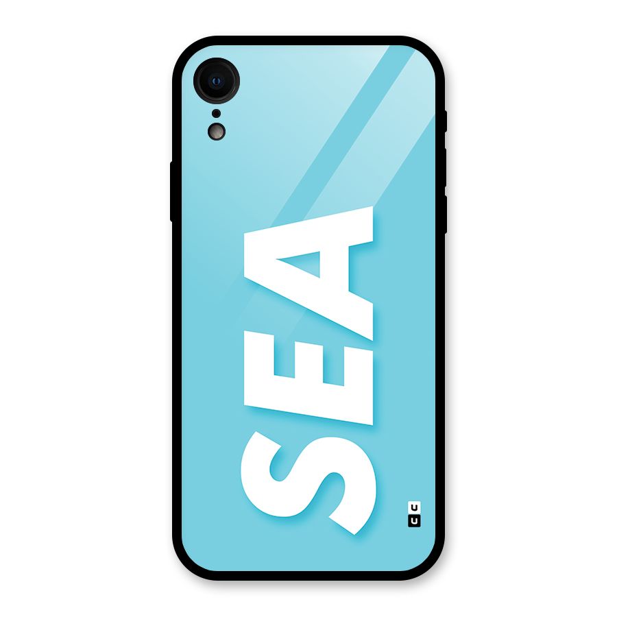 Aqua Sea Glass Back Case for iPhone XR