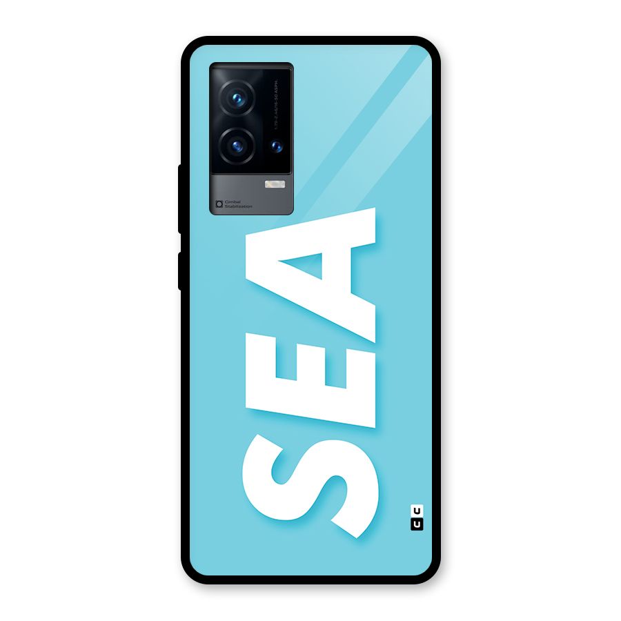 Aqua Sea Glass Back Case for iQOO 9 5G