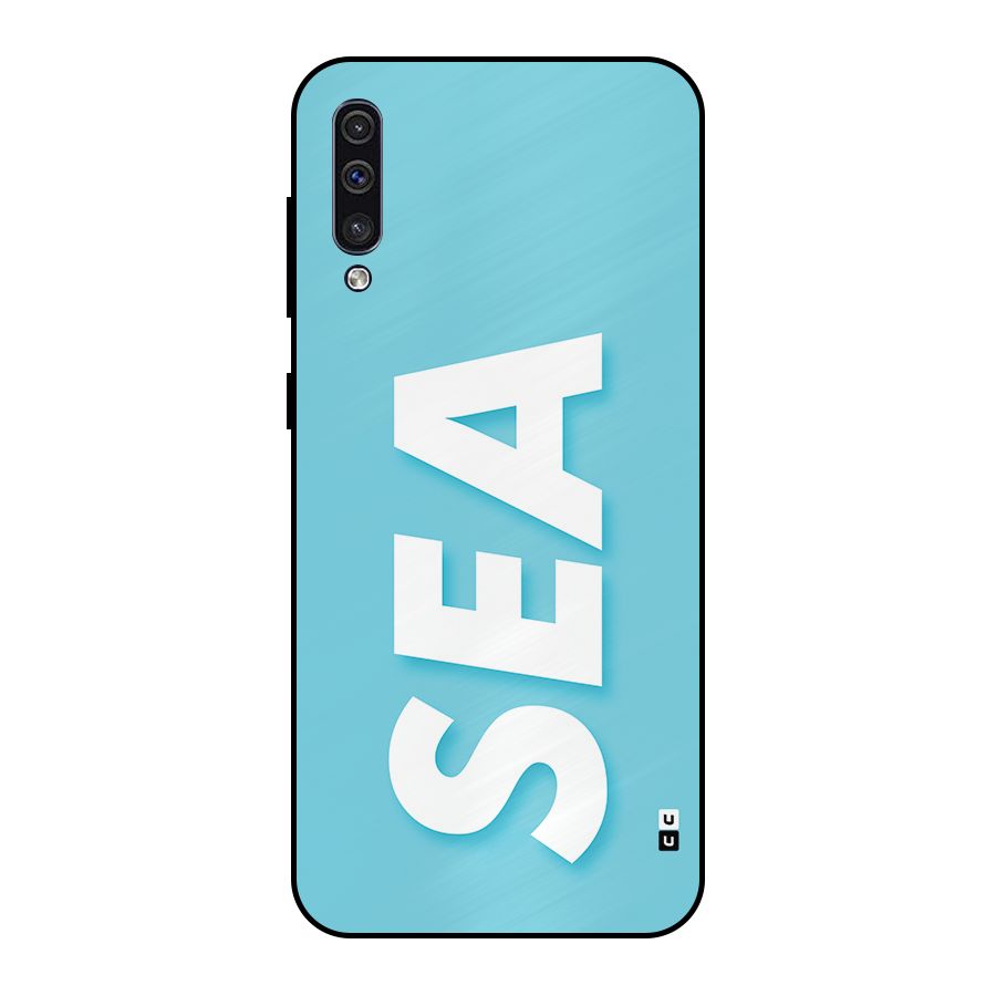 Aqua Sea Metal Back Case for Galaxy A50s