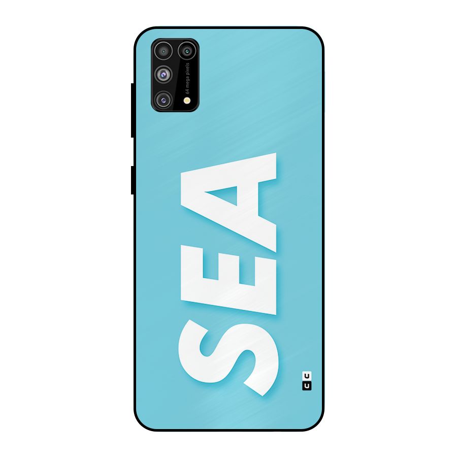 Aqua Sea Metal Back Case for Galaxy F41